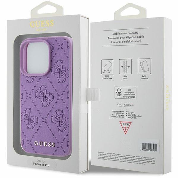 Guess Back Cover Μωβ (iPhone 15 Pro Max)