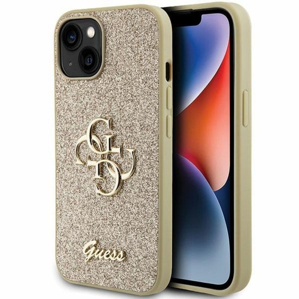 Guess Back Cover Χρυσό (iPhone 15 Plus)