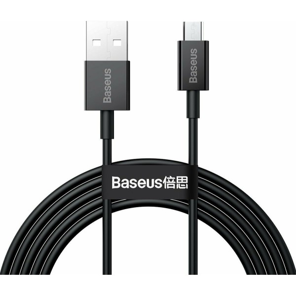 Baseus Superior Series Regular USB 2.0 to micro USB Cable Μαύρο 2m (CAMYS-A01)
