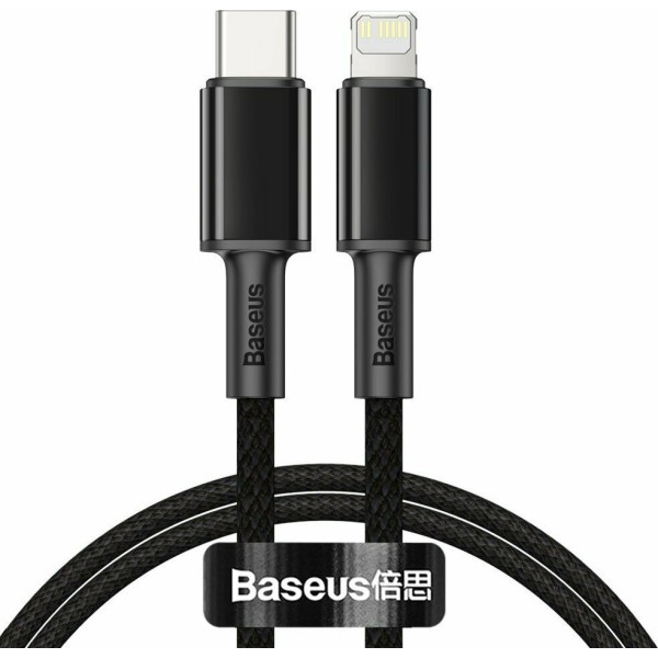 Baseus High Density Braided USB-C to Lightning Cable 20W Μαύρο 1m (CATLGD-01)