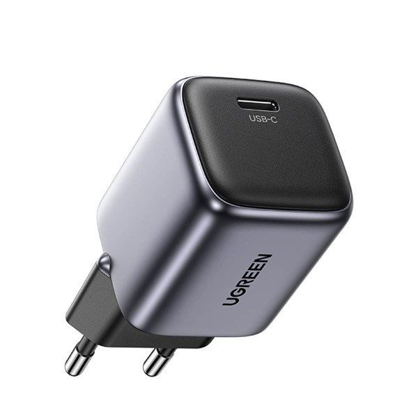 Ugreen Φορτιστής Χωρίς Καλώδιο με Θύρα USB-C 20W Power Delivery / Quick Charge 4.0 Γκρι