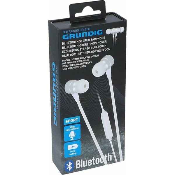 Grundig 06579 In-ear Bluetooth Handsfree Λευκό
