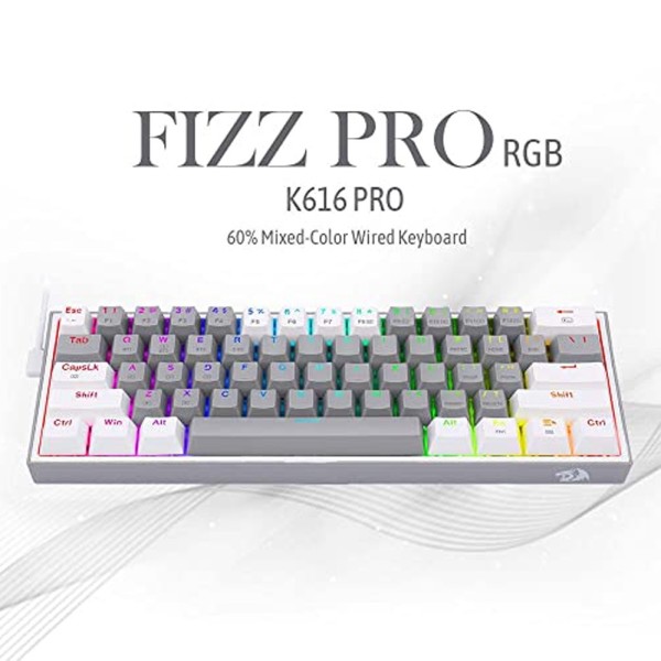 Redragon K616-RGB Fizz Pro Gaming Μηχανικό Πληκτρολόγιο