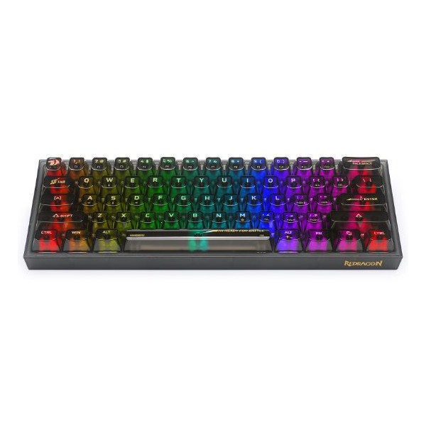 Redragon Fizz K617CTB Gaming Μηχανικό Πληκτρολόγιο 60% με Custom διακόπτες και RGB φωτισμό (Αγγλικό US)