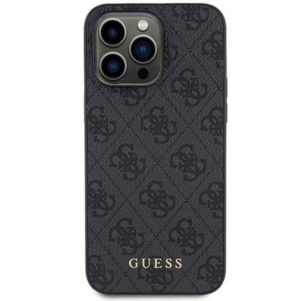 Guess Back Cover Μεταλλική Γκρι (iPhone 15 Pro Max)